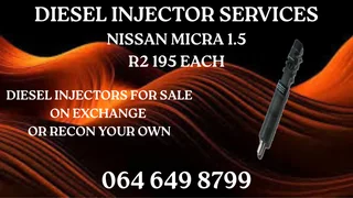 Nissan Micra 1.5 Diesel Injectors With Washers For Sale On Exchange Or Recon Your Own Warranty Incl