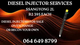 Ssangyong 2l Diesel Injectors With Washers For Sale On Exchange Warranty Included