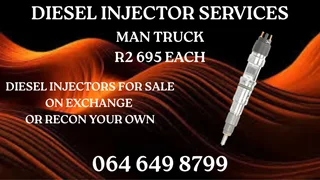 Let Us Recon Your Man Truck Diesel Injectors Warranty Included