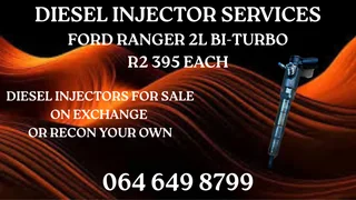 Recon Your Ford Ranger 2l Bi-turbo Diesel Injectors Warranty Included