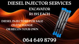 Excavator Diesel Injectors For Sale On Exchange Or Recon Your Own Washers And Warranty Included