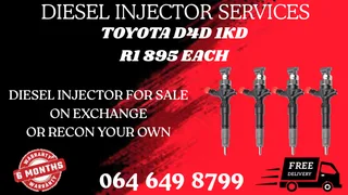 Toyota D4d 1kd Diesel Injectors For Sale On Exchange Or Recon Your Own Washers Included