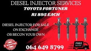 Toyota Fortuner Diesel Injectors For Sale On Exchange Or Recon Your Own Washers And Warranty Incl