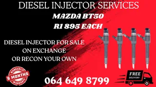Mazda Bt50 Diesel Injectors With Washers For Sale On Exchange Or Recon Your Own Warranty Incl