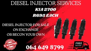 Kia 2700 Diesel Injectors With Washer Kits For Sale On Exchange Warranty Included