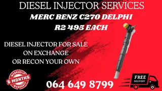 Merc Benz C270 Delphi Diesel Injectors For Sale On Exchange Or Recon Your Own With Warranty