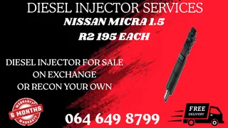 Nissan Micra 1.5 Diesel Injectors For Sale On Exchange With Washers