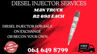 Man Truck Diesel Injectors With Washers For Sale Or Recon Your Own With Warranty