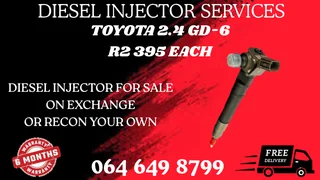 We Can Recon Your Toyota 2.4 Gd-6 Diesel Injectors Warranty Included