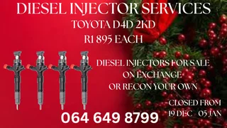Recon Your Toyota D4d 2kd Diesel Injectors Washers And Warranty Included