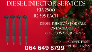 Kia 2500 Diesel Injectors For Sale Or Recon Your Own Washers And Warranty Included