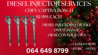 Chev Captiva Bosch Diesel Injectors With Washers For Sale On Exchange