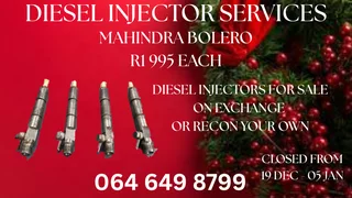 Mahindra Bolero Diesel Injectors With Washers For Sale On Exchange Warranty Included
