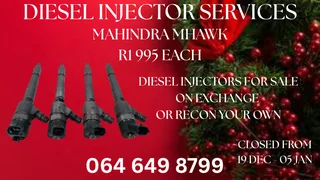 Mahindra Mhawk Diesel Injectors With Washers For Sale Or Recon Your Own Warranty Included