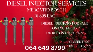 Let Us Recon Your Merc Vito Bosch Diesel Injectors Washers And Warranty Included