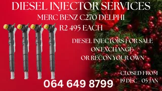 Recon Your Merc Benz C270 Delphi Diesel Injectors Warranty Included