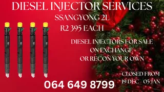 Ssangyong 2l Diesel Injectors For Sale On Exchange Or Recon Your Own Washers And Warranty Included