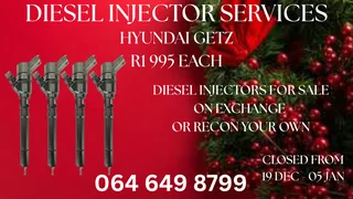 Hyundai Getz Diesel Injectors For Sale Or Recon Your Own Warranty Included
