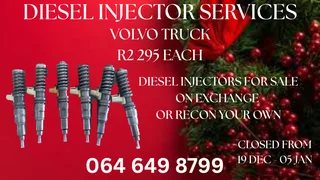 We Can Recon Your Volvo Truck Diesel Injectors Warranty Included
