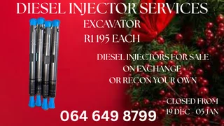 We Can Recon Your Excavator Diesel Injectors Washers And Warranty Included