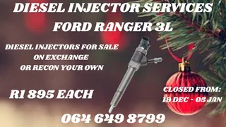 Ford Ranger 3l Diesel Injectors For Sale On Exchange Warranty Included