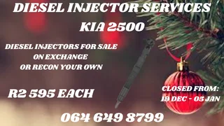Kia 2500 Diesel Injectors For Sale Or Recon Your Own