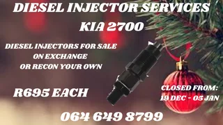 Kia 2700d Diesel Injectors For Sale Or Recon Your Own Washer Kits Included