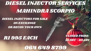 Mahindra Scorpio Diesel Injectors With Washers For Sale On Exchange Or Recon Your Own Warranty Incl