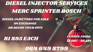 We Can Recon Your Merc Sprinter Bosch Diesel Injectors Washers And Warranty Included