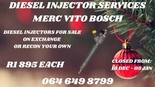 Let Us Recon Your Merc Vito Bosch Diesel Injectors