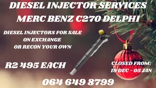 Let Us Recon Your Merc Benz C270 Delphi Diesel Injectors Washers And Warranty Included