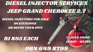 Jeep Grand Cherokee 2.7 Diesel Injectors For Sale Or Recon Your Own Washers And Warranty Included
