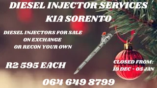 Kia Sorento Diesel Injectors With Washers For Sale On Exchange Or Recon Your Own Warranty Incl
