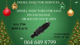 Kia 2700 Diesel Injectors For Sale On Exchange Or Recon Your Own Washer Kits And Warranty Included