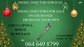 Chev Captiva Bosch Diesel Injectors For Sale On Exchange Washers Included