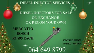 Merc Vito Bosch Diesel Injectors With Washers For Sale On Exchange Or Recon Your Own