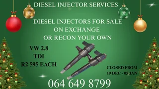 Vw 2.8 Tdi Diesel Injectors With Washers For Sale On Exchange Or Recon Your Own Warranty Included