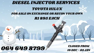 We Can Recon Your Toyota Hilux Diesel Injectors