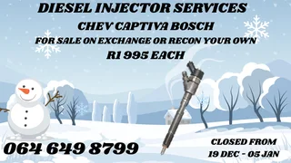 Chev Captiva Bosch Diesel Injectors For Sale On Exchange Or Recon Your Own Copper Washers Included