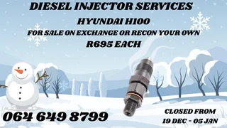 Hyundai H100 Diesel Injectors For Sale Or Recon Your Own Washer Kits Included