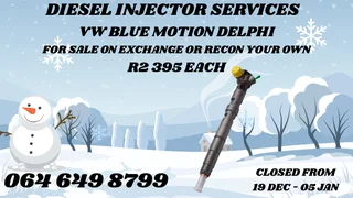 Vw Blue Motion Delphi Diesel Injectors For Sale Or Recon Your Own 6 Months Warranty Included
