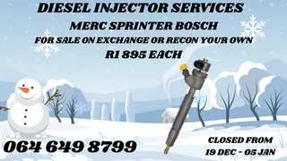 Merc Sprinter Bosch Diesel Injectors For Sale Or Recon Your Own Copper Washers And Warranty Included