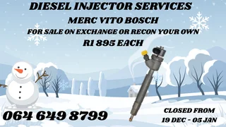 Merc Vito Bosch Diesel Injectors With Washers For Sale On Exchange Or Recon Your Own