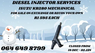 Let Us Recon Your Isuzu Kb280 Mechanical Diesel Injectors Copper Washers And Warranty Included