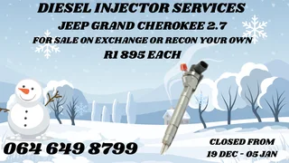 Jeep Grand Cherokee 2.7 Diesel Injectors For Sale On Exchange Or Recon Your Own Washers Included