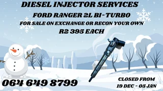Ford Ranger 2l Bi Turbo Diesel Injectors For Sale On Exchange Or Recon Your Own Washers And Warranty