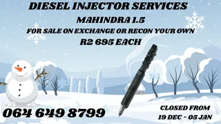 Mahindra 1.5 Diesel Injectors For Sale Warranty Included