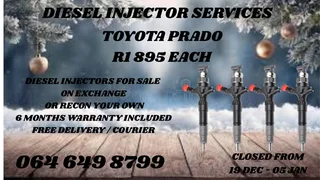 Toyota Prado Diesel Injectors For Sale On Exchange Washers Included