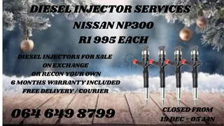 Nissan Np300 Diesel Injectors For Sale On Exchange Washers And Warranty Included