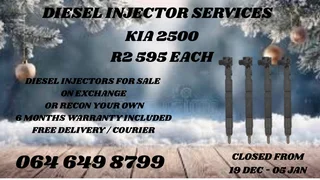 Kia 2500 Diesel Injectors With Washers For Sale On Exchange